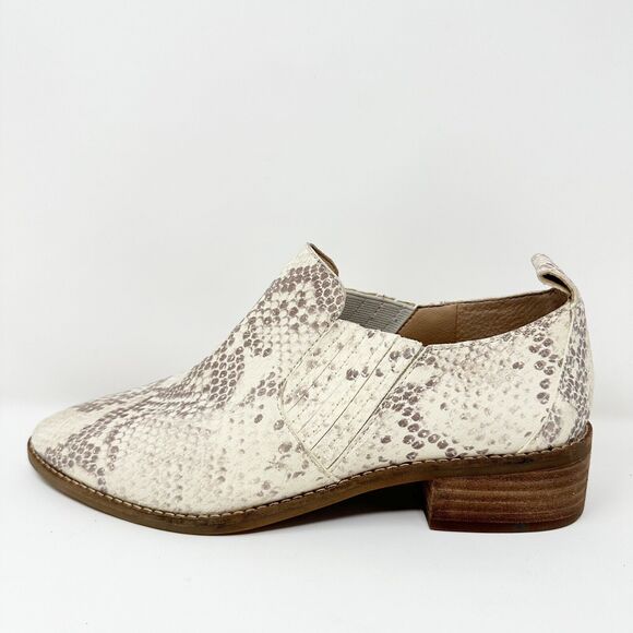Lucky Brand Lenci Snake Print Leather Slip On Loafers Low Heel Shoes 7M Mob Wife - Picture 14 of 14